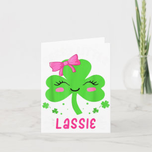 St Patricks Day Sy Little Lie Funny Kids Girl Card