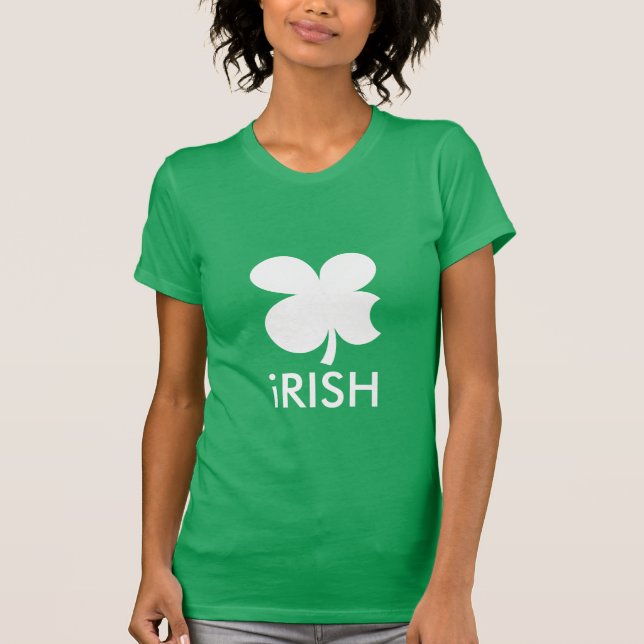 St Patrick's Day T shirt | funny Apple parody logo (Front)