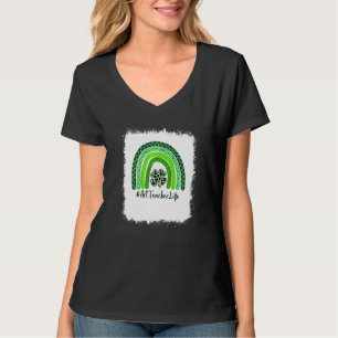 St Patricks Day Teacher Art Teacher I'm The Luckie T-Shirt
