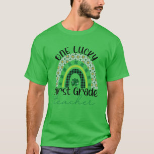 St Patricks Day Teacher One Lucky 1St Grade Teache T-Shirt