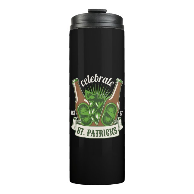 St patricks day thermal tumbler (Front)