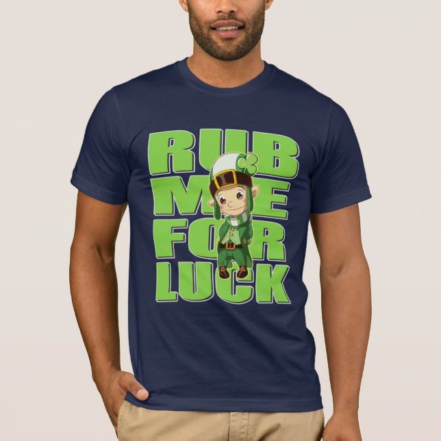 St Patricks Day Thomas the Lucky Elf T-Shirt (Front)