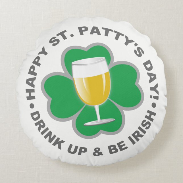 St. Patrick's Day throw pillow (Front)