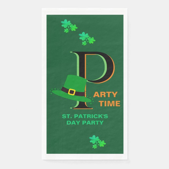 St. Patrick's Day Time to Celebrate    Napkin (Front)