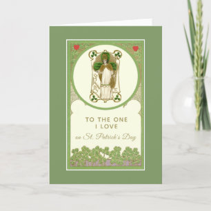 St. Patrick's Day to the One I Love Religious Card
