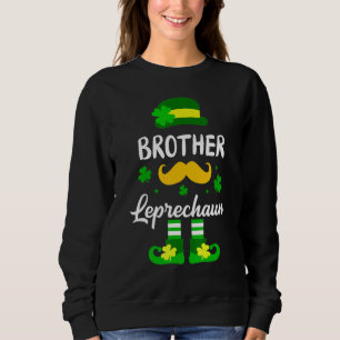 St Patricks Day Toddler Boys Baby Brother Little L Sweatshirt