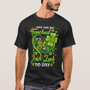 St Patrick's Day Touched Irish Luck Shamrock  Appa T-Shirt