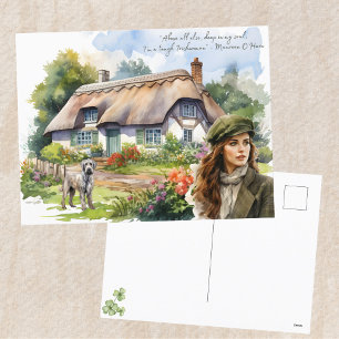 St. Patrick's Day Tough Irish Woman Irish Quote Holiday Postcard