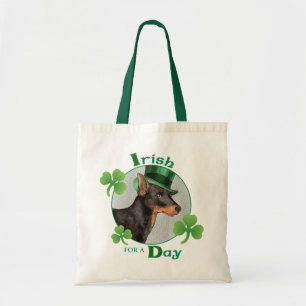 St. Patrick's Day Toy Manchester Terrier Tote Bag