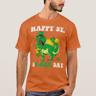 St Patricks Day Trex Dinosaur Shamrock  Irish T-Shirt