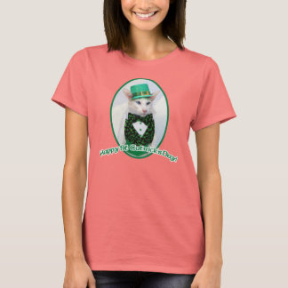 St Patricks Day Tshirt by Skeezix McCat