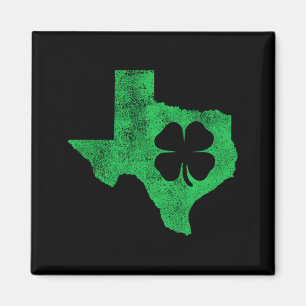 St. Patrick's Day Tx Texas Shamrock Green Irish Pa Magnet