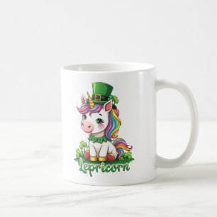 St Patricks Day Unicorn Cute Saint Pattys Girls Coffee Mug