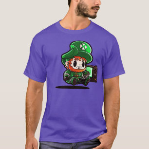 St Patricks Day Video Game Shirt Gamer Leprechaun5