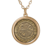 St. Patrick's Day Vintage Gold Coin