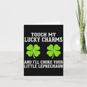 St patricks day vintage lucky shamrock fun st card