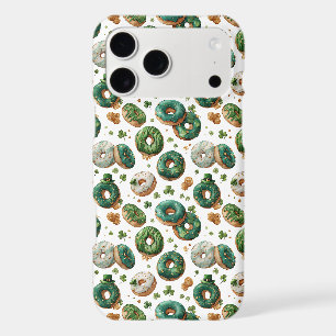 St Patricks Day Watercolor Doughnut & Shamrock