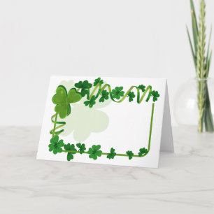 St. Patrick's Day Wedding Card