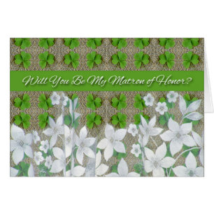 St. Patrick's Day Wedding, Matron of Honour Invite