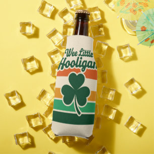 St Patricks Day Wee Little Hooligan Funny  Bottle Cooler