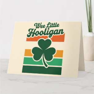 St Patricks Day Wee Little Hooligan Funny Card