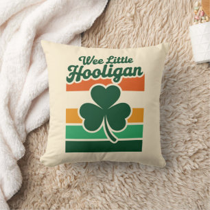St Patricks Day Wee Little Hooligan Funny  Cushion