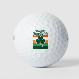 St Patricks Day Wee Little Hooligan Funny Golf Balls