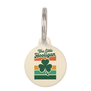 St Patricks Day Wee Little Hooligan Funny Pet Tag