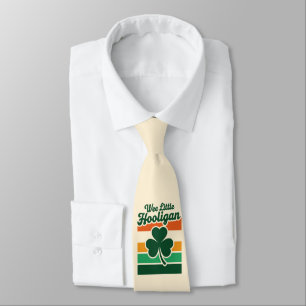 St Patricks Day Wee Little Hooligan Funny  Tie
