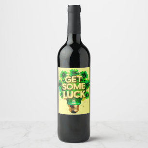 St. Patrick's Day  Wine Label
