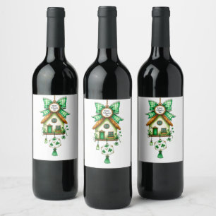  St. Patrick's Day Wine Label