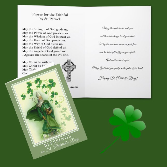 St. Patrick's Day with Prayer and Blessing Card (Creator Uploaded)