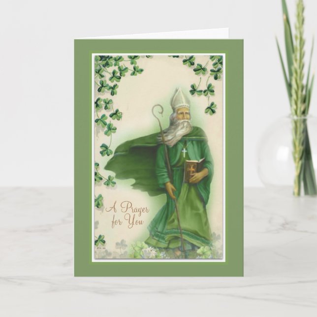 St. Patrick's Day with Prayer and Blessing Card (Front)