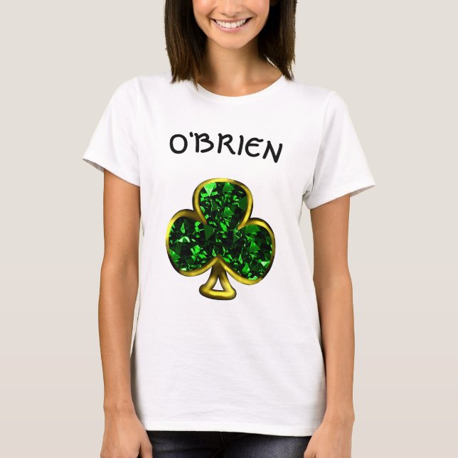 St. Patrick's Day Women's t-shirt with Shamrock (Front)