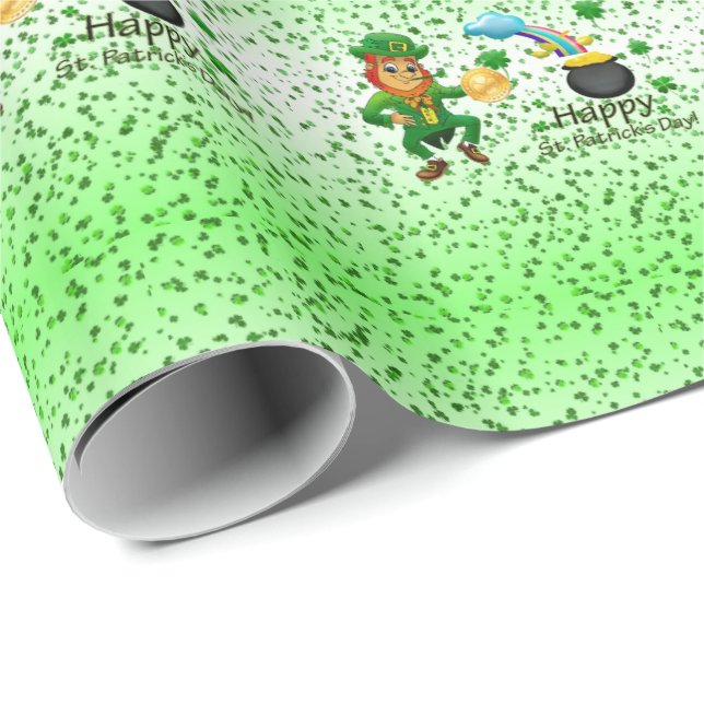 St. Patrick's Day Wrapping Paper (Roll Corner)