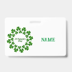 St Patrick's Day Wreath Thunder_Cove ID Badge