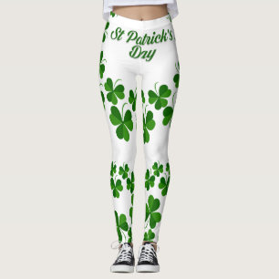 St Patrick's Day Wreath Thunder_Cove Leggings