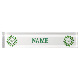 St Patrick's Day Wreath Thunder_Cove Nameplate