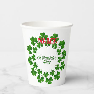 St Patrick's Day Wreath Thunder_Cove  Paper Cups