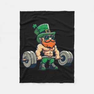 St Patricks Day Yes It's My Birthday Bday Happy Sa Fleece Blanket