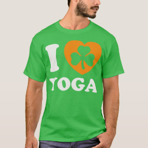 St Patricks Day Yoga Irish Yoga Teacher Shamrock H T-Shirt