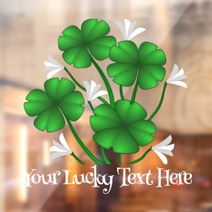 St Patrick's Decal Personalised Lucky Window Decal