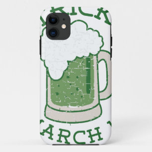 st patricks distressed green beer Case-Mate iPhone case