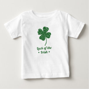 st patricks distressed lucky clover baby T-Shirt