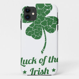 st patricks distressed lucky clover iPhone 11 case