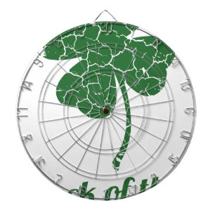 st patricks distressed lucky clover dartboard