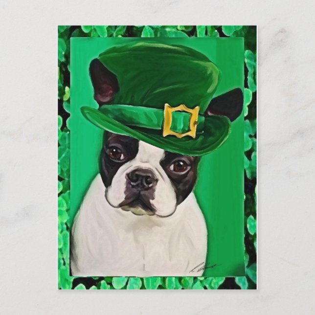 st patricks dog postcard (Front)