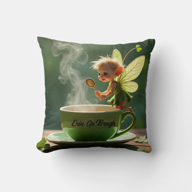 St. Patricks Fairy Pillow Day  (Front)