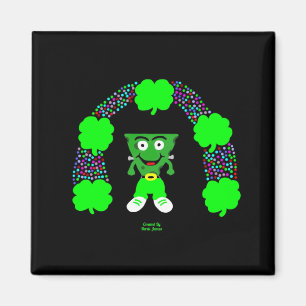 St. Patrick's FrankenCheese 2 Inch Square Magnet