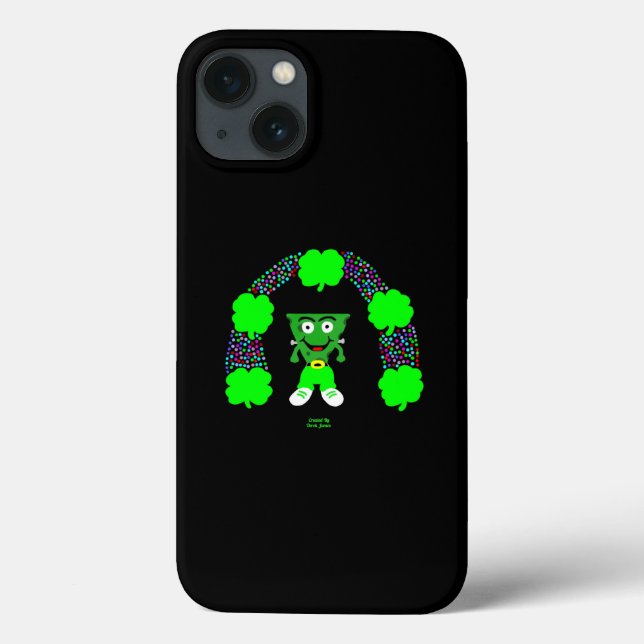 St.  Patrick's FrankenCheese Apple iPhone 13 Case (Back)